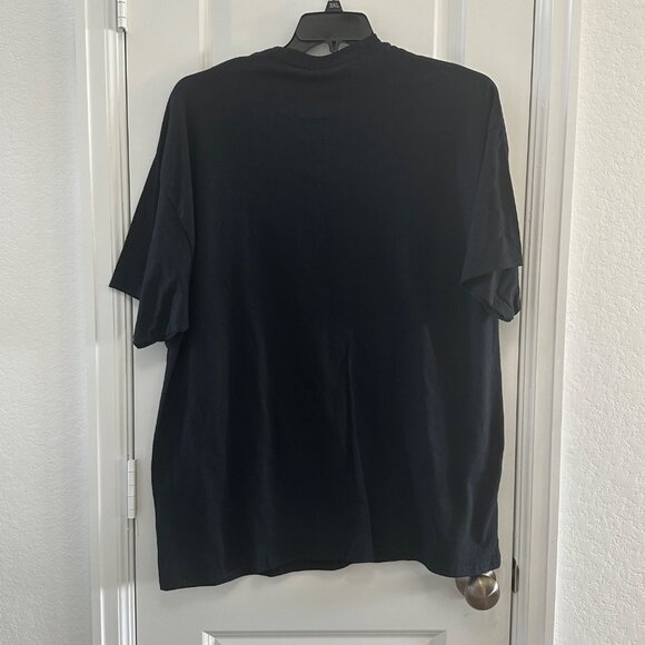 Walked In With God T-Shirt 2XL Gildan Heavy Cotton Black & Orange Religious Stat - Picture 2 of 6